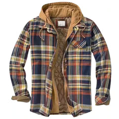Artisan - Herrenjacke mit Kapuze in Marineblau