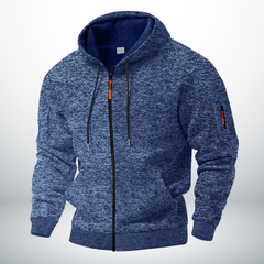 Mila | Fleecejacke Herren modern & trendy in Königsblau