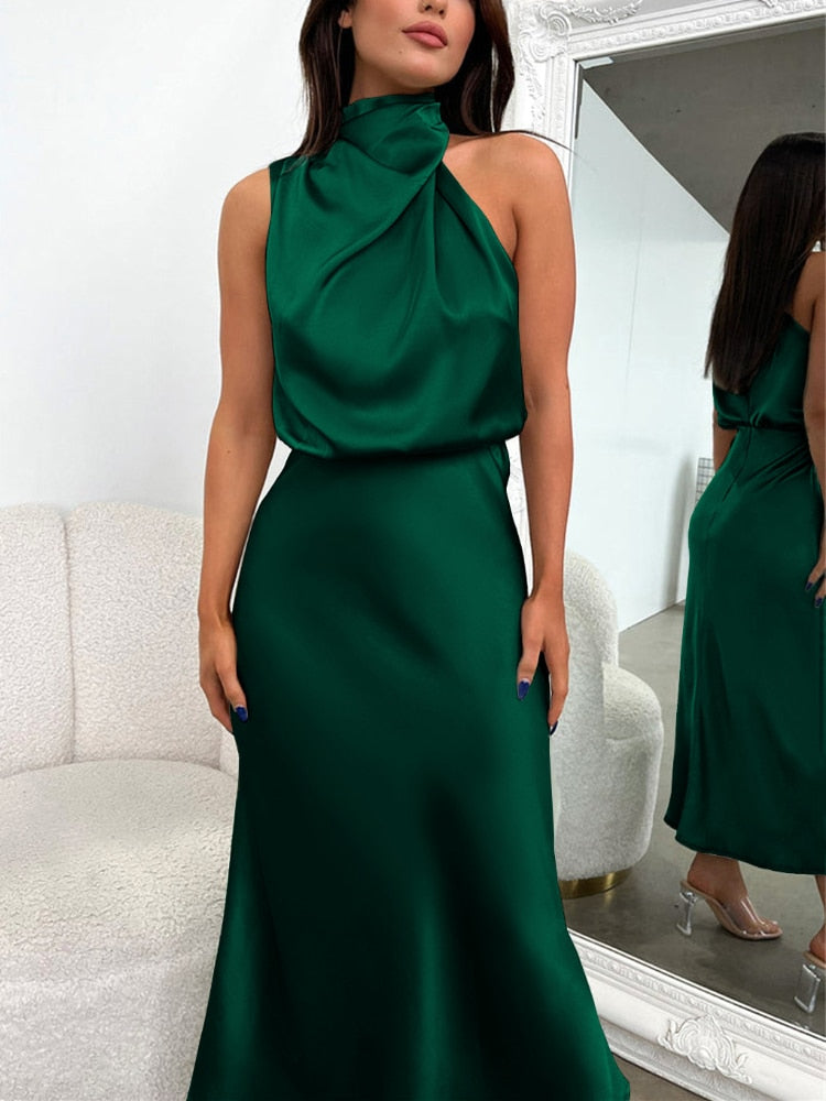 Jonvy - Fleck Seide Damen Kleid