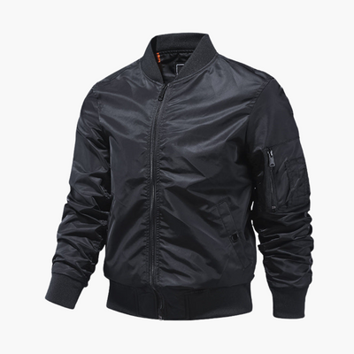 Herren Bomberjacke mit Reißverschluss und Ärmeltasche