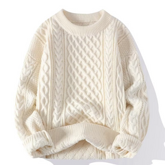 Stylischer Strickpullover für Damen | Warme in Weiß