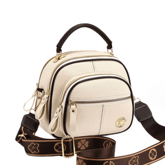 Fiona | Elegante klassische Schultertasche in Beige