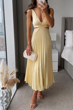 Tinsley | A-Linien Maxi Hochzeitsgastkleid in Gelb