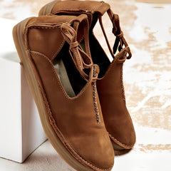 Noel - vielseitige Damenschuhe aus Leder in Braun