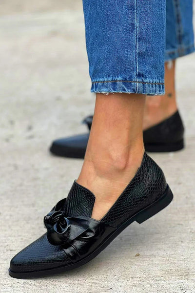 Dorena - Elegante Loafers mit Schlangenmuster-Print