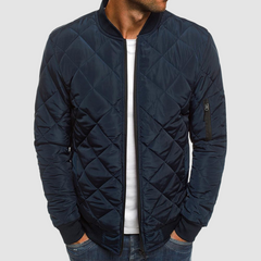 Herren Steppjacke Übergangsjacke | Leicht Gesteppt Klassisch in Dunkelblau