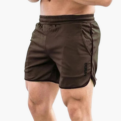 Schnelltrocknende Badeshorts - Herren Schwimmshorts mit Stretch in Kaffee