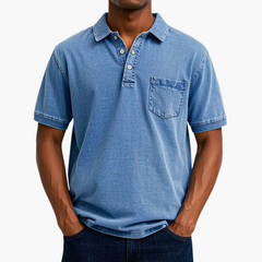 Philipp | Lässiges Polohemd in Blau