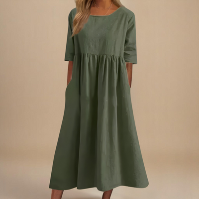 Sofia | Figurbetontes Baumwollkleid