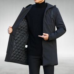 MEINRAD - VIELSEITIGER UND ELEGANTER MANTEL in Schwarz