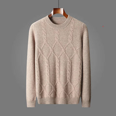 Nico | Stilvoller Strickpullover für Herren in Braun