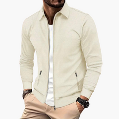Ben | Leichte Herren-Übergangsjacke mit Reißverschluss in Beige
