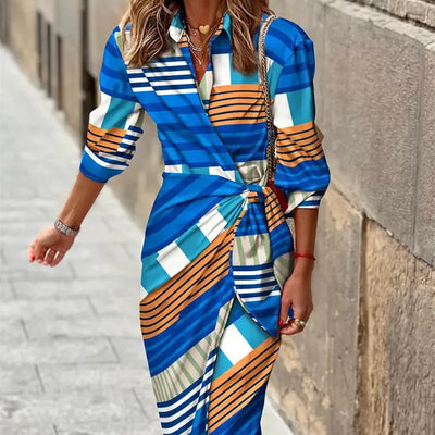 Kayleah - Bedrucktes Sommerkleid mit Schnürung