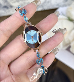 Vianne - Funkelnde Armbanduhr in Blau