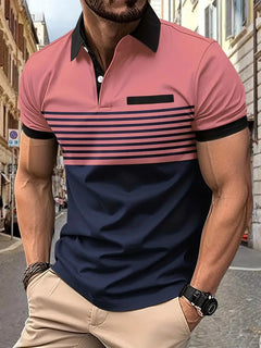 Stylisches Herrenpolo für alle Anlässe in Rosa
