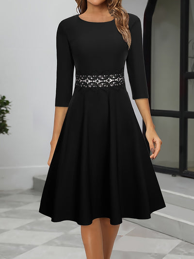 Damen Elegantes Abend Kleid | Midi