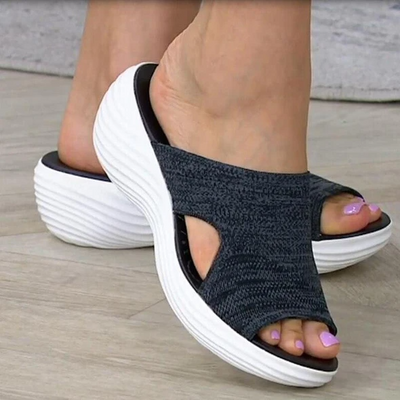 Offene Zehen Stricksandalen für Damen