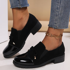 Virna - Elegante Rutschfeste Loafers Mit Schleife in Schwarz