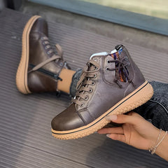 Tracy - Schnürstiefeletten in Kaffee