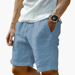 Herren Sommer Shorts mit Gummibund und Kordelzugverschluss in Blau