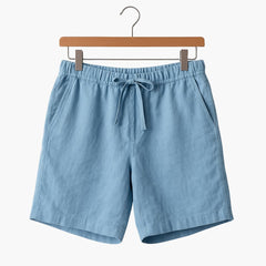 Herren Sommer Shorts mit Kordelzug und Seitentaschen in Hellblau