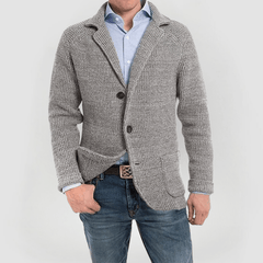 RENE - STRICKJACKE MIT LANGEN ÄRMELN in Grau