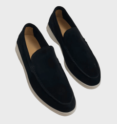 Dino - Comy Business Leder Slipper für Männer in Schwarz