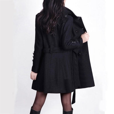 Damen Stilvoll Trenchcoat | Taillengürtel