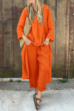Engelien™ | Schickes zweiteiliges Set in Orange