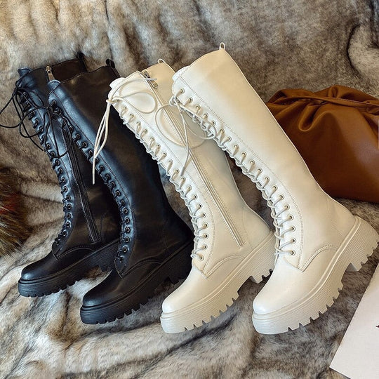 Maya® | Damen Kniehohe Stiefel Bequem