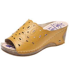 Samantha® | Fröhliche Damensandalen in Gelbe Schuhe