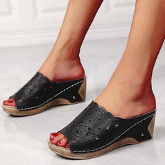 Samantha® | Fröhliche Damensandalen in Schwarze Sandalen