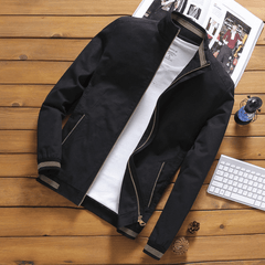 Gregor - Die Elegante Und Einzigartige Jacke in Schwarz