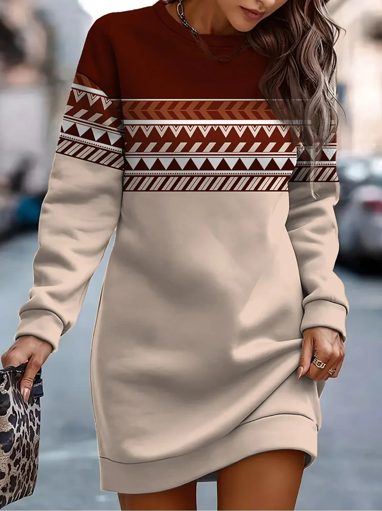 Azteken-Pullover-Kleid