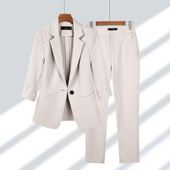 Karoline - Jacke und Hose im Set - Blazer und Hose in Beige