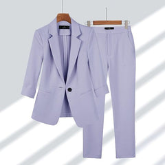Karoline - Jacke und Hose im Set - Blazer und Hose in Lila