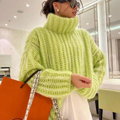 Vibe - Pullover gestrickt in Grün