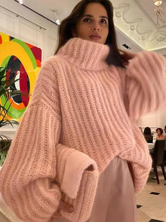 Vibe - Pullover gestrickt in Hellrosa