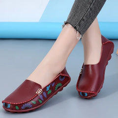 സ്റ്റെല്ല (Stella)® | Moderne Mokassins Halbschuhe Mode in Burgunderrot