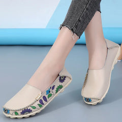സ്റ്റെല്ല (Stella)® | Moderne Mokassins Halbschuhe Mode in Beige