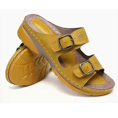Nyree® | Damen Sandalen in Gelb