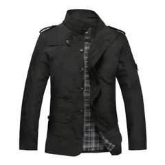Wasserdichte Winterjacke für Männer in Schwarz