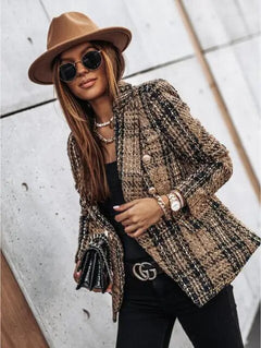 Ralph Mattew Winter Print Jacke in Beige