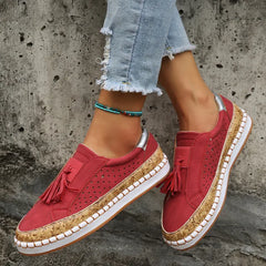 Tanya® | Trendy Fashion Hausschuhe in Rot