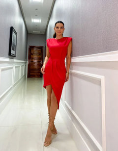 Zetta™ | Lässiges Kleid in Rot