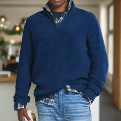 Bryan™ - Exklusiver Pullover für Herren in Dunkelblau