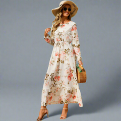 Gottliebe | Elegantes Boho-Maxikleid aus Chiffon in 2