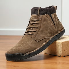 Bergmann Wildleder Schuhe in Khaki