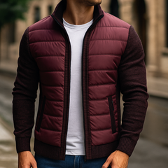 Ronja | Premium Fleecejacke für Herren in Burgunderrot