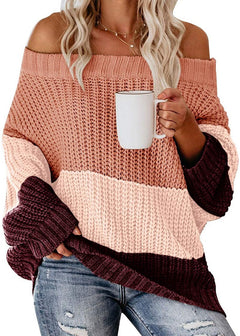 DAMES OFF-SHOULDER PULLOVER | MODERN, BEQUEM, STILVOLL in Champagner